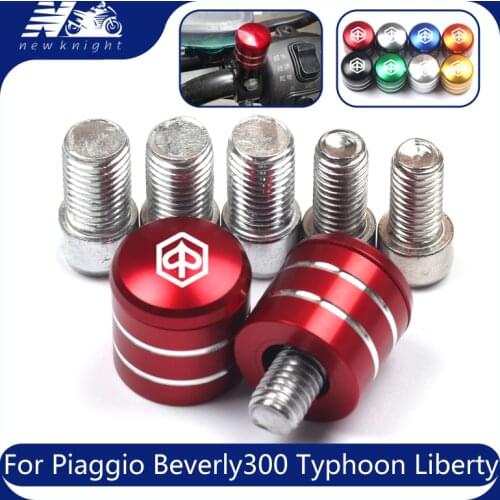 2Pcs For Piaggio Beverly 300 Typhoon Liberty 125 MP3 300 hpe Sport Motorcycle Rearview Handlebar Mirror Bolt Screw Mount Adapter