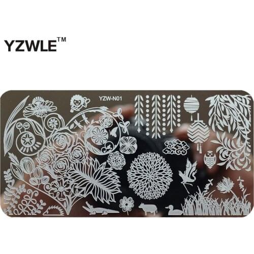 2021 Charming Spring Design Nail Art Image Stamp Stamping Plates Stainless Steel Polish Printing Stencil DIY Manicure Tools
