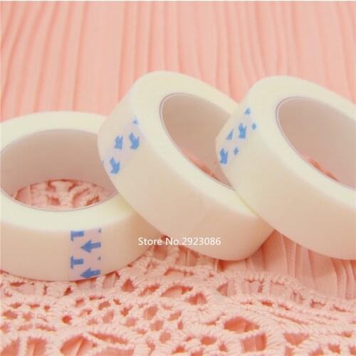 3 rolls non-woven eyelash extensions tape lint free beathabe adhesive paper tape lash patch