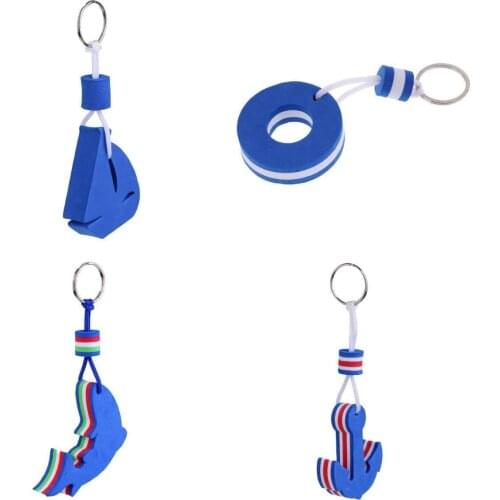 4 Pieces Foam Floating Buoy Keychains Key Chain Surfing Sailing Floats