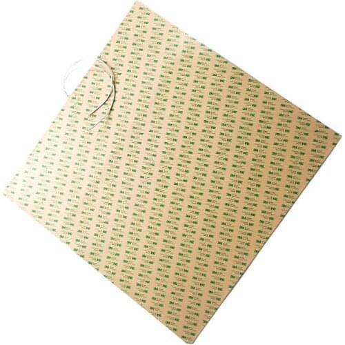 700*700*1.5mm 120v 1500w Big Size Heat Bed for 3d printer adhesive 1 side 300mm lead wire come out from middle of 1 side