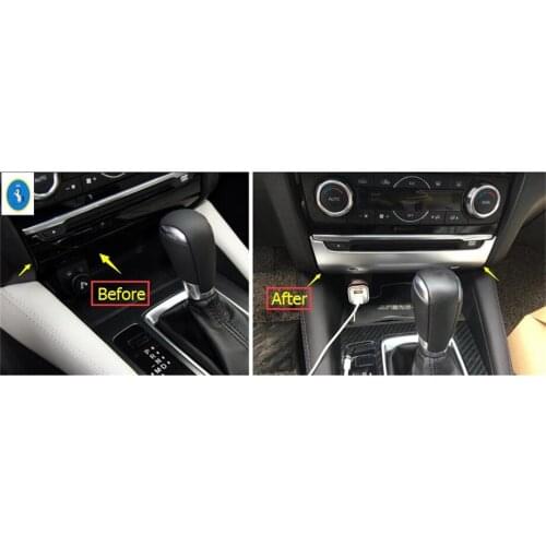 Yimaautotrims Accessories Interior ! Matte Style / Center CD Button Panel Cover Trim 1 Pcs For Mazda 6 Sedan & Wagon 2016 2017