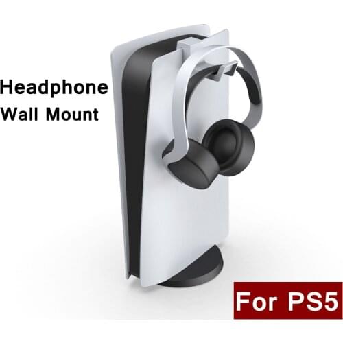 For PS5 PS4 Accessories Headphone Wall Mount Holder Display Stand for PlayStation 5 Game Console Earphone Bracket Hanger
