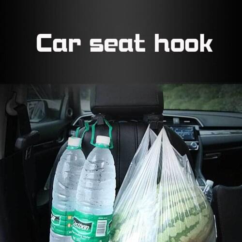 Car Back Seat Headrest Holder Auto Hanger Hooks Clip for Purse Bag Cloth Tricolor Options