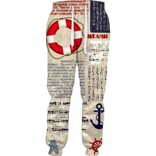 CLOOCL Fashion Mens Trousers Newspaper 3D Creativity DIY Printed Joggers Pants Elastic Drawstring Pockets Harajuku Streetwear