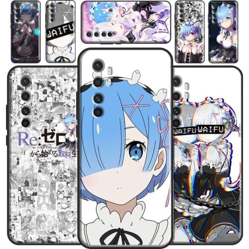 Re Zero Rem Phone Case For Xiaomi Mi 11 Lite 9 10 9T 10T Pro POCO X3 M3 Pro F3 Mi 11 Ultra Back Cover