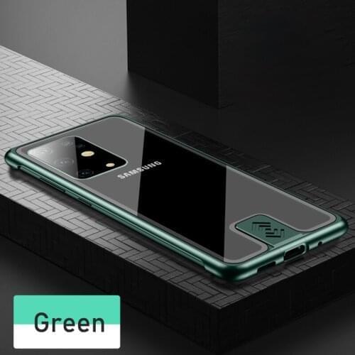 Case For Samsung Galaxy S20 S10 Plus Ultra Metal Bumper Pull Tempered Glass Highly Shockproof Cover For Note 10 Plus Pro Case