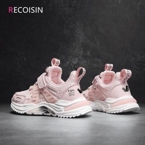 RECOISIN Kids Shoes For Girl Breathable Mesh Running Sneakers Boys Shoes Fashion Casual Sports Children Shoes Chaussure Enfant