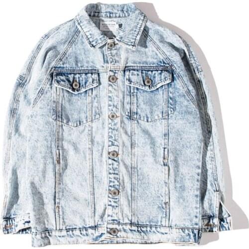 85% Cotton Jeans Jacket Men Pocket Denim Coats Man Hip Hop Streetwear Vintage Spring Jean Jackets 2020