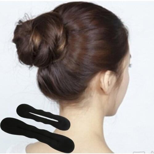 Woman Hair Sponge Bun Maker Hot Hair Magic Twist Foam Styling Tool Accessories Hair Braiding Tools French Braider 2 Size