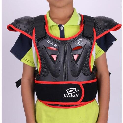 JIAJUN Kids Motorcycle Armor Vest Chest Back Body Armor Protector Childrens Motocross Vest Protective Gear Moto Vest Waistcoat