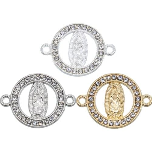 6PCS ClassicDIY Bracelet Madonna MAMA Connector Jewelry Accessories Female Chain Jewelry for Diy Handmade Wholesale