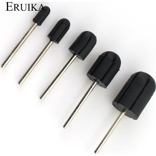ERUIKA 1PCS Professional Rubber Drill Bit Match Nail Sanding Cap Accessrry Electric Nail Burr Manicure Pedicure Art Tools