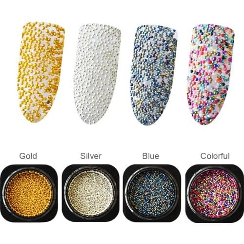 0.6mm~0.8mm Colorful Micro Bead Rhinestones For DIY Manicure Decorations Beads Glitter 3D Nail Beauty Accessories