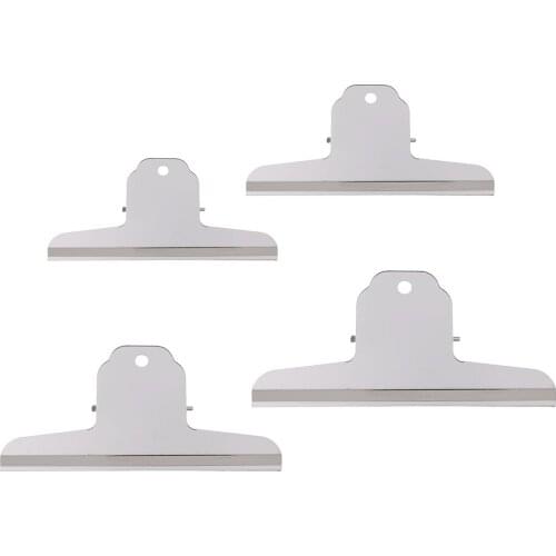 Metal Bulldog Clips Stainless Steel Hinge Clips Office/School Clamps Big Size Strong Grip Clips 10cm/12cm /14.5cm/16cm Optional