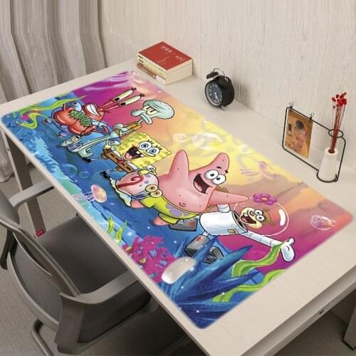 Mousepad Anime Pad Mouse Mats Rug SpongeBobes Mausepad Gamer Accessories Cannabis Mausepad Pc Gamer Complete Varmilo Desk Mat