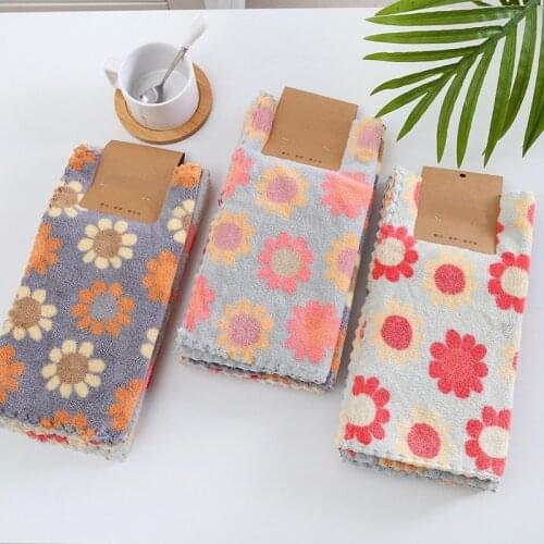 4pcs/lot Cheaper Towel Set Absorbent Microfiber Kitchen Dish Cloth Non-stick Oil Household Cleaning Wiping Towel Kichen Tools