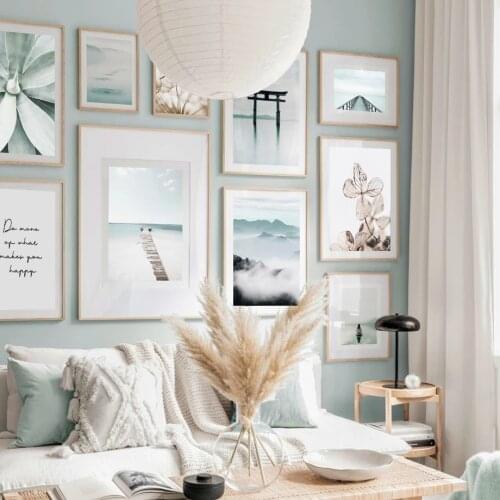 Beach Bridge Wall Art Dandelion Aloe Quote Sakura Canvas Painting Nordic Posters And Prints Wall Pictures Living Room Decoration