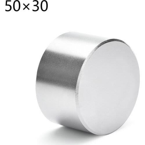 Neodymium magnet 50x30 N52 super strong round magnet rare earth D40-70mm 50*30 search powerful permanentgallium metal N35 N40