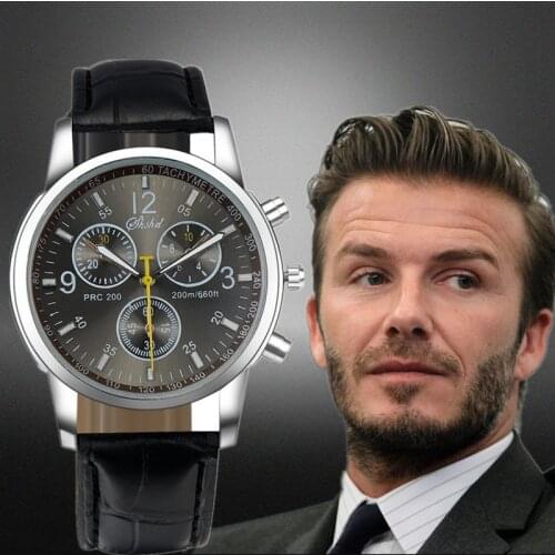 New Hot Retro Relojes Masculino Quartz Casual Watch Fashion Mens Watch Leather Simulation High Quality Erkek Kol Saati