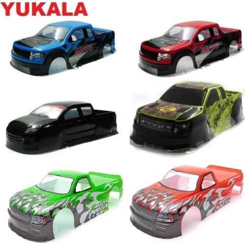 YUKALA 1/10 PVC painted body shell for 1/10 R/C Truck 94188 size 430/440/450mm*193mm wheel base 260mm