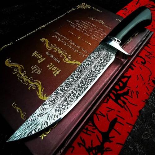 PEGASI Wing god 440 steel sharp outdoor straight knife high hardness outdoor rescue portable integrated hunting knife