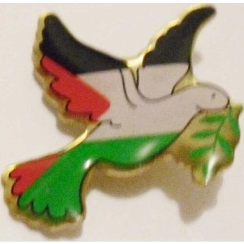 Custom 1" Silk-Screen Printing Bird Lapel Pin Badge