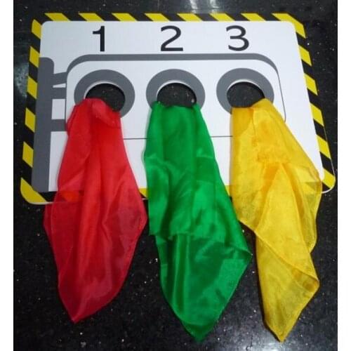 Stage Traffic Lights Hole Silk Color Change Board(Silk not included) Magic Tricks Stage Illusion Accessories Prop gimmick Comedy