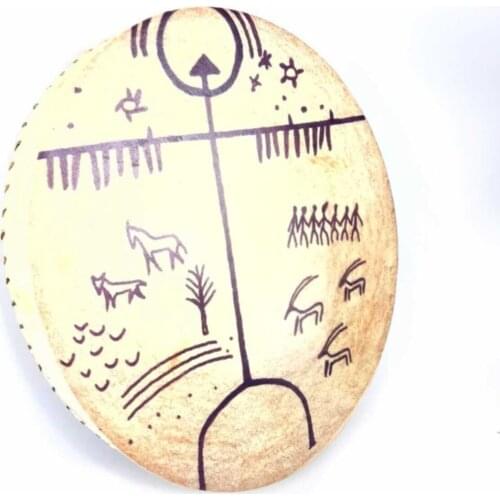 Shaman Drum Custom Motif Traditional Authentic Regional Orginal High Quality Musical Instruments