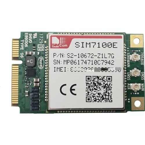 In stock! SIMCOM SIM7100 series SIM7100E Minipcie 4G LTE Cat3 module Genuine TDD-LTE/FDD-LTE/WCDMA Embedded quad-band module