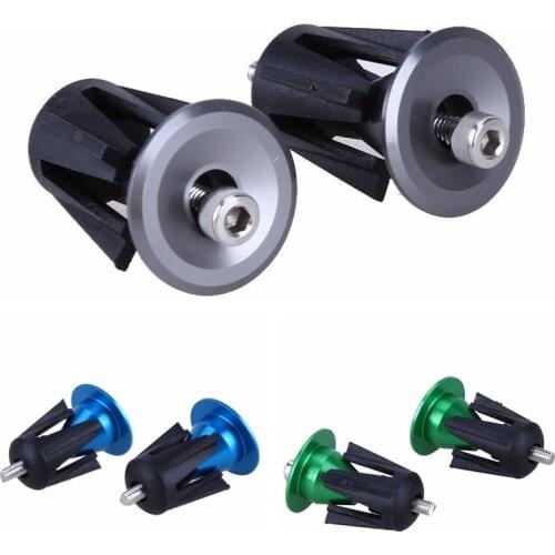 Bike Handlebar Lightweight Aluminum Alloy Durable Bike Handlebar End Lock-On Plugs Bar Caps Covers Cycling Parts 2021