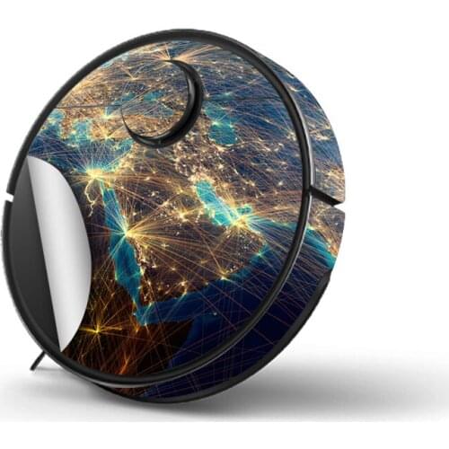 Provide Customized Custom Vinyl Universe Sticker for Roborock S4 T4 Robot Robotic Vacuum Cleaner Skin Spare Parts Accessories