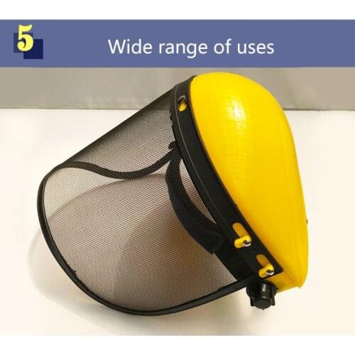 Safety helmet mask Cut grass Protective screen for brush cutter forestry Mower face protective mask Stencil QXNF
