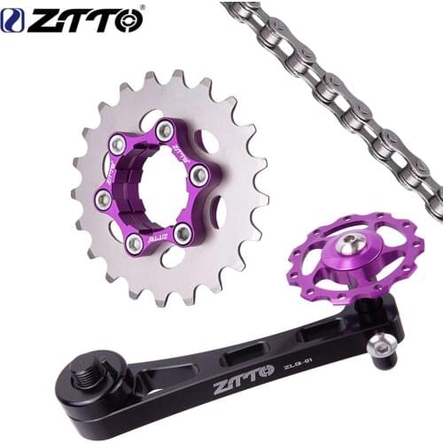 ZTTO MTB Single Speed Groupset Cassette Cog 1Speed Chain Fix Gear kit 16T 17T 18T 19T 20T 21T 22T 23T For K7 Bicycle Sprocket