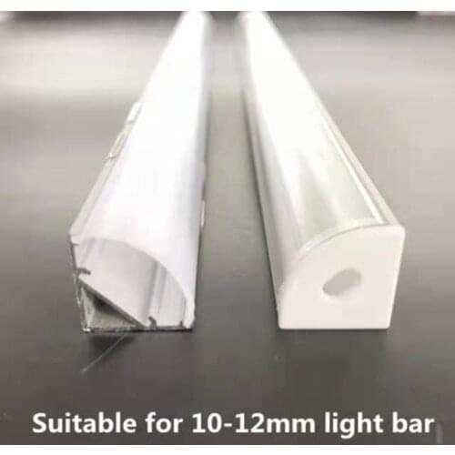 1-30pcs/Lot Triangle corner Office light belt aluminum profile for diode LED hard light strip soft strip Showcase shelf lights