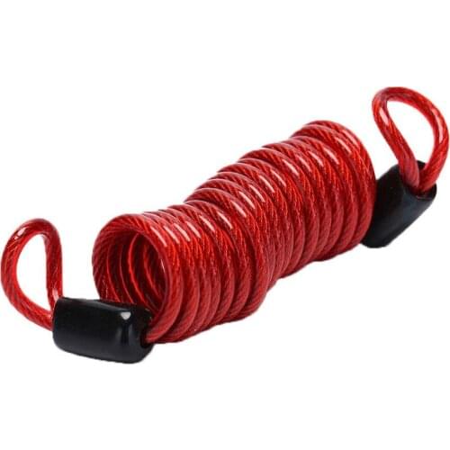 1 PC Stretch length 120cm Bicycle Lock Reminder Elastic Rope Anti Theft Bike Motorcycle Scooter Security Spring Cable Wire