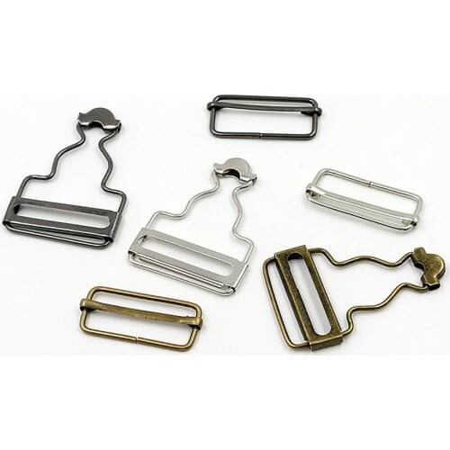 10sets(2pcs/Set) Jeans Suspenders Buckle Fastener Denim Bib Sewing Accessories Clothes Overalls Metal Button Brace Clips Gourd