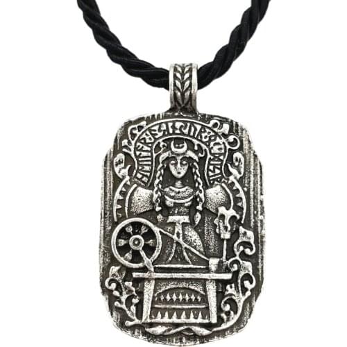 10Pcs Goth Goddess Of Fate Viking Jewelry Runes Amulet Pendants Necklaces Women Mothers Day Gift Wholesale