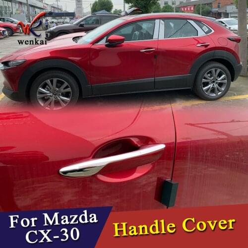 ABS Chrome Side Door Handle Cover Trim For Mazda CX-30 2020 Car Accessories