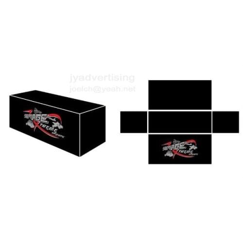 8' Fitted Table Cover, Snugly Fits 8ft Table Printed, Full Color Dye Sublimation Table, Custom Print Table Skins