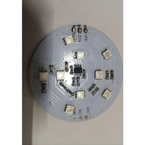 DC24V UCS2903 addressable pixel PCBA,62mm diameter;2.16W