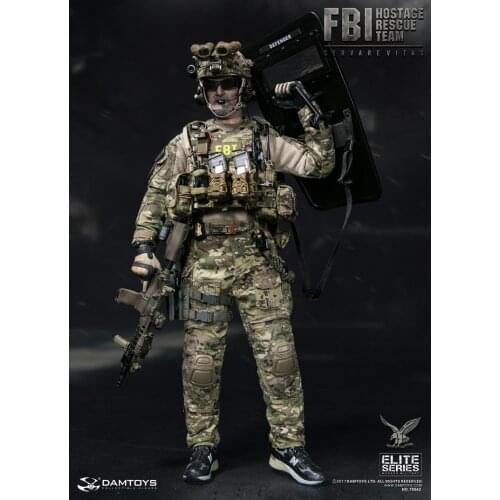 DAM Toys 78042 Elite Series FBI HRT AGENT (HOSTAGE RESCUE TEAM) 1/6 Figure
