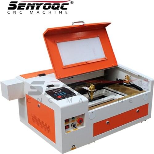 Best Price laptop keyboard handiwork art wood engraving 4040 30w factory agent small name plate co2 cutting machine and laser ma