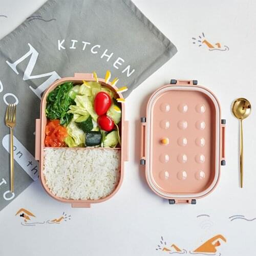Cute Lunch Box For Kids 1000ML Leakproof And Shatter-Proof Bento Box Portable Food Container Plastic Storage Container Tableware
