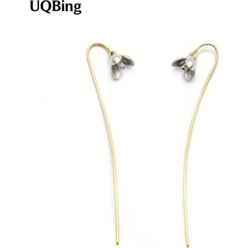 Fashion Magnolia 925 Sterling Silver Drop Earrings Sterling Silver Flower Earrings For Women Free Shipping Brincos