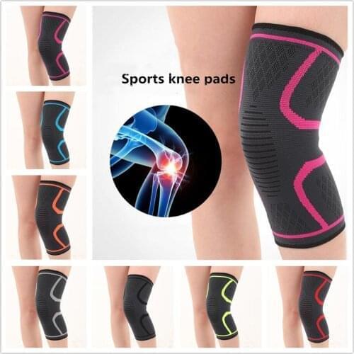 Mounchain Knee Support S-XL nylon Knee protector Fitness Running Cycling Knee Support Brace Elastic Sleeve Sports safty