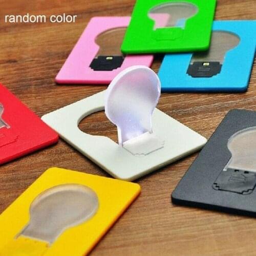 Credit Card Night Light Desk Lamp Portable Gifts Foldable LED Night Light Foldable Cute Bulbs Mini Wallet Children Home Decor