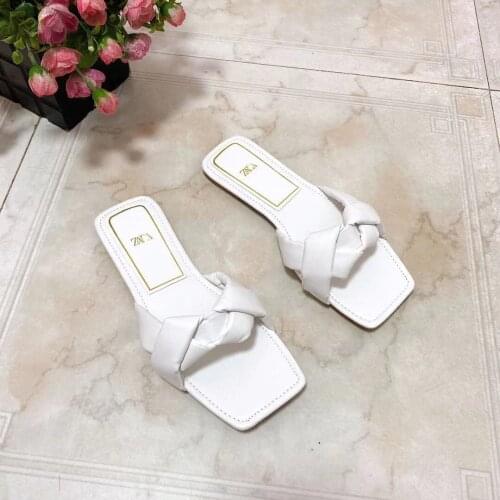 MHYONS 2021 New Summer new womens slippers, sponge flat shoes, sandals, new fashion womens shoes ,one-strap sandals