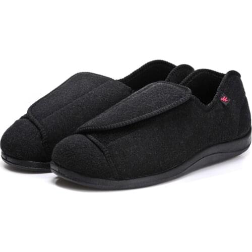 Diabetes Edema shoes Extra Wide width Slippers Adjustable Orthopaedic Fasciitis Easy On Off Closure Shoes swollen feet