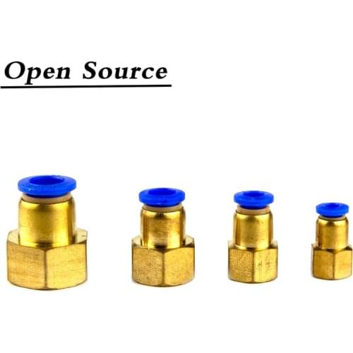 Hose 4MM 6MM 8MM 10MM 12MM Pneumatic Connector Fittings 1/8'' 1/4'' 3/8'' 1/2'' Female Thread Push In Fitting for Air Pipe Joint